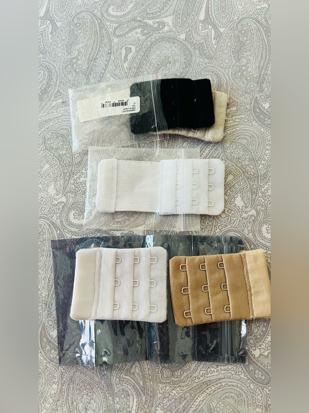 Pack of New Bra Extenders - Black, White, Nude
5 counts